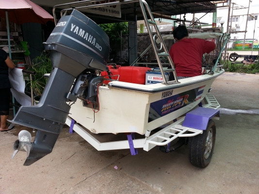 ขายเรือ 13 YAMAHA 30 HP 3สูบ สตาร์ทติดง่าย 2ระบบ เรือสวย ขายเรือ 13 YAMAHA 30 HP 3สูบ สตาร์ทติดง่าย 2ระบบ เรือสวย