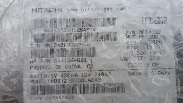 ขาย  Harddisk Hitashi 2 TB สภาพสมบูรณ์ ไม่มี BAD พร้อมส่งทั่วไทย หมดประกันแล้ว