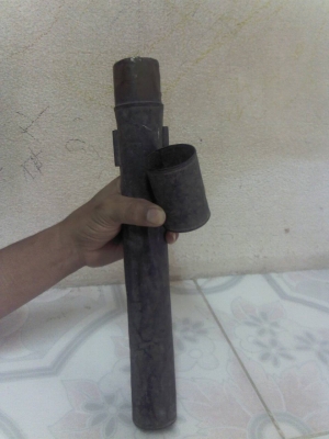 กระบอกทองเหลือง สำหรับใส่แผนที่ ของโบราณ