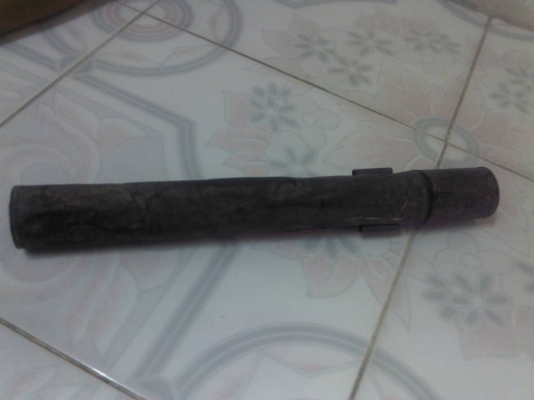 กระบอกทองเหลือง สำหรับใส่แผนที่ ของโบราณ