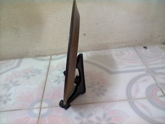 จานไม้แกะสลัก ตั้งโชว์ พร้อมขาตั้ง