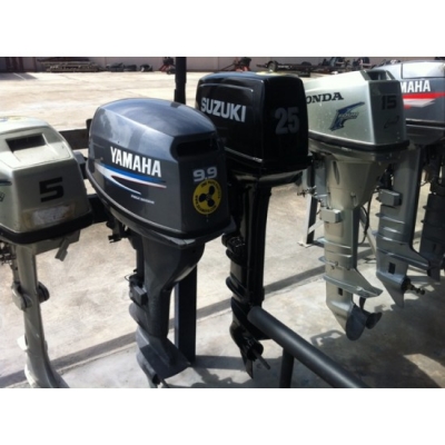 ขายเครื่องยนต์เรือมือสอง Suzuki DT25 2สูบ 2จังหวะ นำเข้าจากญี่ปุ่น