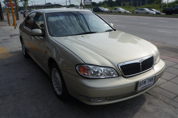 NISSAN CEFIRO A33 ปี 2003 ตัว TOP ติดแก็ส LPG หัวฉีด รถสวย ARIBAG คู่ เบรค ABS เครื่องเดิมๆ ช่วงล่างดี เบาะหนังปรับไฟฟ้าคู่หน้า แอร์เย็น ล้อ MAX กรจะไฟฟ้า เบาะสภาพสวย สีสวย รถพร้อมใช้งาน จัดไฟแนนได้