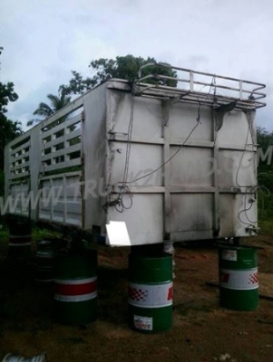 กระบะคอกเหล็ก ยาว 6.80 เมตร กว้าง 2.40 เมตร สูง 2 เมตร