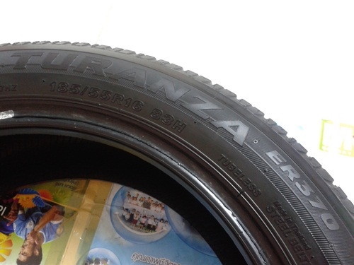 ยาง,185-55-16 BRIDGESTONE-ER370 ดอกหนาปี12หนึ่งชุด 2,500 ยาง,185-55-16 BRIDGESTONE-ER370 ดอกหนาปี12หนึ่งชุด 2,500