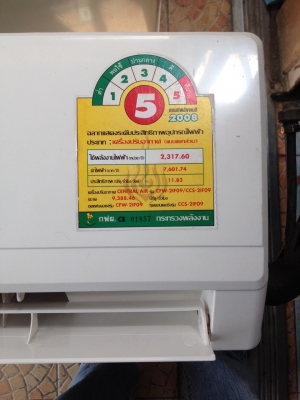 ขายแอร์ 9000 บีทียู ยี่ห้อเซ็นทรัล