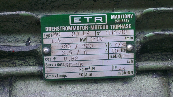 Sell> ขายมอเตอร์ ติดเบลค 2 แรงม้า 380V. 1460 rpm. 4 Pole. ทุ่นเดิมๆ วิ่งเงียบ กำแพงแสน นครปฐมครับ