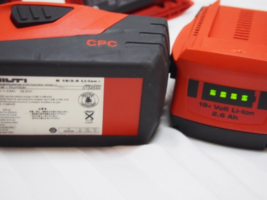 ชุดสว่านไร้สาย Hilti 21.6V มีสว่านกับสว่านไขควงกระแทกแบ็ตลิเทียม2ก้อนและกล่องพลาสติค