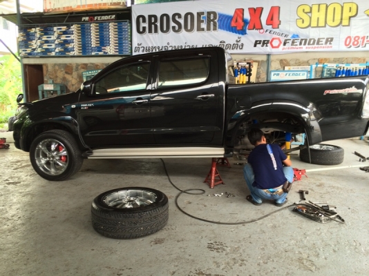 รับแก้ปัญหาช่วงล่าง รถกระบะ Vigo by Shock Profender