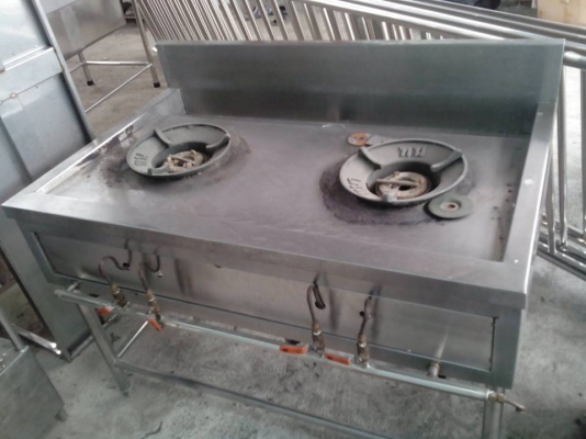 ขายเตาสเเตนเลส 2 หัวพร้อมใช้