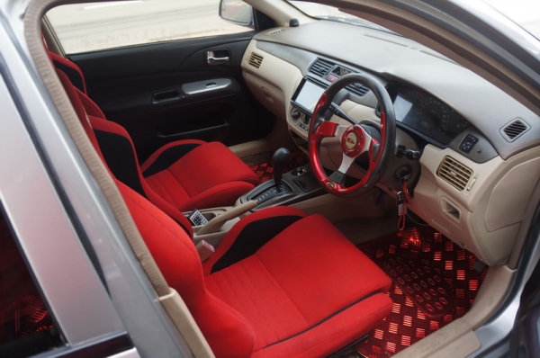 MITSUBISHI CEDIA ปี 2002 รถแต่งสวยๆ ชุดแต่ง EVO 7 รอบคัน ล้อ MAX&quot;17 แต่งงามๆ เบาะแต่งสภาพสวย แอร์เย็น มีจอ TV พร้อม กระจกไฟฟ้า เครื่องวิ่งดี ช่วงล่างแน่น ภายในสภาพสวย จัดไฟแนนได้