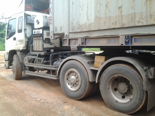 ISUZU DECA320 ปี50 พร้อมหัวลากตู้เย็น 3คานยาว 15 เมตร ยางเรเดียลใหม่หมด