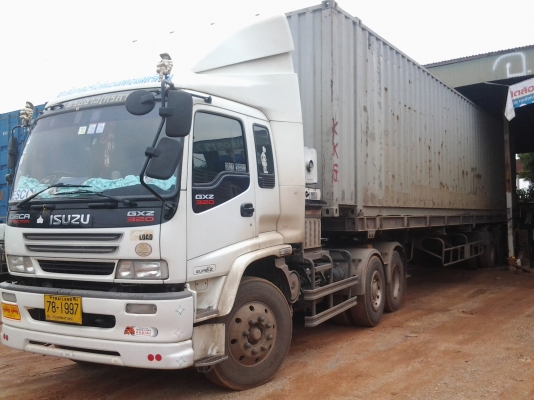 ISUZU DECA320 ปี50 พร้อมหัวลากตู้เย็น 3คานยาว 15 เมตร ยางเรเดียลใหม่หมด