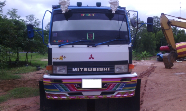 MITSUBISHI  FN527 10 ล้อ 2 เพลา ดัมพ์ กระบะอลูมิเนียม มีระบบลากจูง