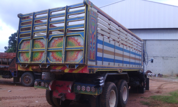 MITSUBISHI  FN527 10 ล้อ 2 เพลา ดัมพ์ กระบะอลูมิเนียม มีระบบลากจูง