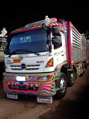 ขายดาวน์รถ 24 ล้อพ่วงแม่ลูกดัมพ์ HINO MEGA 380 แรงม้ารถ 13 เดือน ขายดาวน์ 1115000