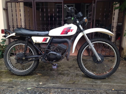 ขาย yamaha dt100 ทะเบียนโอนเล่มเขียวใหม่ ภาษี57  ราคา16000 บาท