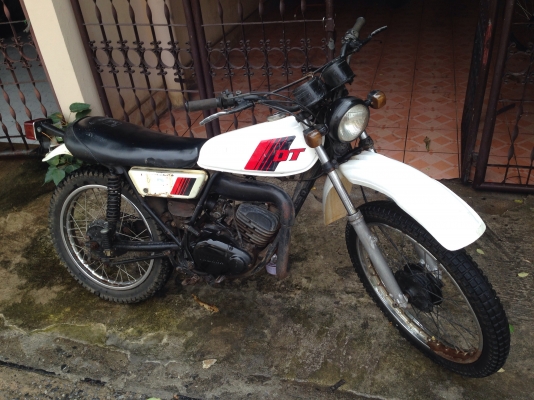 ขาย yamaha dt100 ทะเบียนโอนเล่มเขียวใหม่ ภาษี57  ราคา16000 บาท