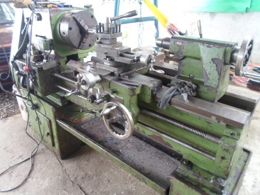 เครื่องกลึง 5 ฟุต 2 เพลา เกียร์บล็อก กลึงเกลียว เดินฟิต ปาดหน้าได้ 56,000
