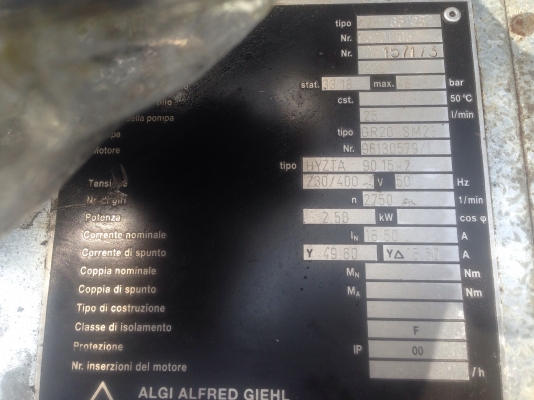 ขายปั้มน้ำมันไฮโดรลิค Algi made in Italy ขนาด 3HP. 380V มอเตอร์อยู่ในถังน้ำมัน พร้อมวาล์วคอนโทรล 4 ชุดในตัว ของใหม่เก่าเก็บ ไม่เคยใช้งาน มี 4 ชุดครับ ขายปั้มน้ำมันไฮโดรลิค Algi made in Italy ขนาด 3HP. 380V มอเตอร์อยู่ในถังน้ำมัน พร้อมวาล์วคอนโทรล 4 ชุดในตัว ของใหม่เก่าเก็บ ไม่เคยใช้งาน มี 4 ชุดครับ