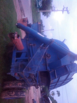 ขายเครื่องสีข้าว7ฟุตเกษตรพัฒนาพร้อมเทลเลอร์ลากต่อพ่วงกับรถไถ