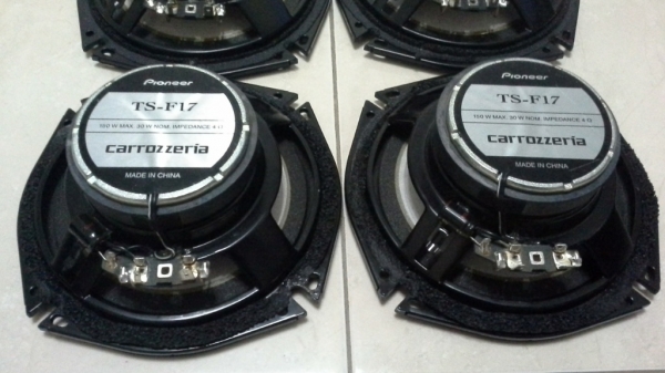 ลำโพง Pioneer 6.5" TS-F17 แกนร่วม 2 ทาง มือสองญี่ปุ่น