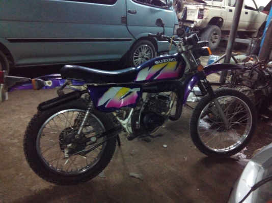 ขายมอไซค์วิบาก ซูซูกิ125  ทะเบียนไม่ขาด รถพร้อมใช้ เอกสารพร้อมโอน ราคา12,000