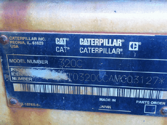 ขายรถแมคโค CAT 320C  ไฟฟ้าครบเอกสารพร้อมใช้งาน