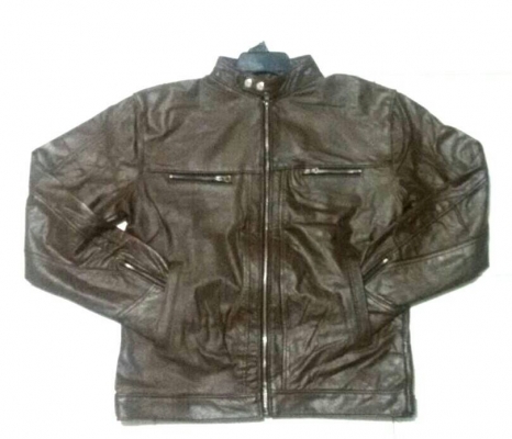 เสื้อหนังคอจีน มีสีดำ/น้ำตาล ของใหมทุกตัว มีทุกไซส์ ครับ