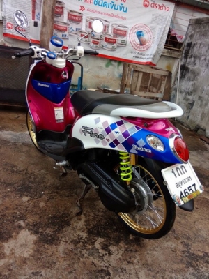 Fino ลายณเดช รถปี56 แต่งหล่อ เครื่องเดิมสนิท แต่งสวยภายนอกอย่างเดียว ราคาถูก