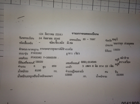 ขายรถสิบล้อ ISUZU