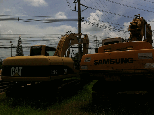 ขายรถแมคโค SAMSUNG SE280 LCขายตามสภาพ เอกสารอินวอย