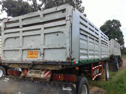 ขายรถพ่วงดั้มแม่ลูก HINO FM3M 240 แรงกระบะเสรีชัยทะเบียนเต็มชุดโอนพร้อม