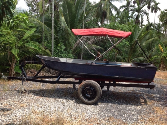 ขายเรือ อลูพร้อมเล่น 55,000 บาท+แถมมอเตอร์ไกด์ฟุตคอนโทร