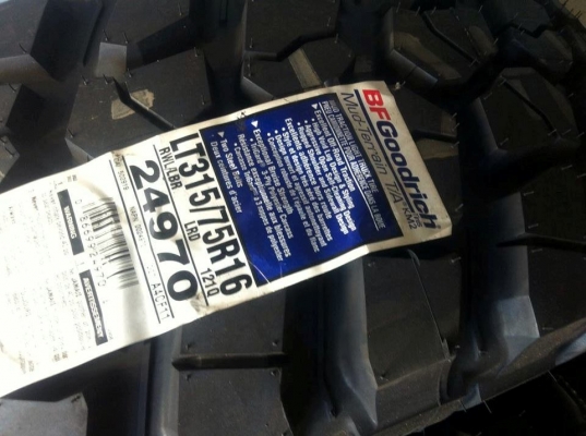 ขายยาง BF Goodrich Mud-Terrain KM2 315 75 r16