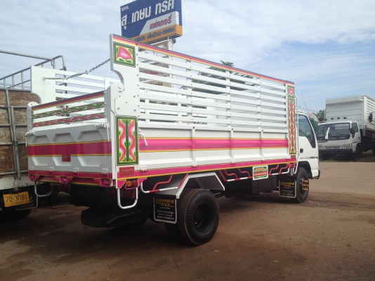 ขาย 6 ล้อดั้มพ์คอกสูง ISUZU NPR  เครื่อง 130 แรงม้ากระบะยาว 5 เมตร สูง 1.70 เมตร กว้าง 2.15 เมตร ดั้มพ์ 6 ตันยาง 825/16 รถทำใหม่ทั้งคันรับประกัน เครื่อง เกียร์ แอร์ เฟืองท้ายระบบไฟระบบ เบรค ลมคลัช ช่วงล่าง นาน 1 เดือน มีทั้งแบบเก็บงานใหม่เช็คใหม่และแบบตาม