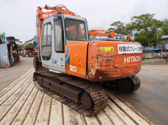 รถขุดเก่าญี่ปุ่น Hitachi EX120-5 ราคาไม่แพงครับ กำลังเดินทางมาจากญี่ปุ่น