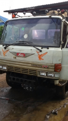 ขายรถ6ล้อติดเครน HINO F17 เครน3ตันท้องแบน เครื่องดี คัสชีส์สวย หัวบางเดิม สีโรงงาน ยาว6เมตรกระบะ เล่มพร้อมโอนครับ