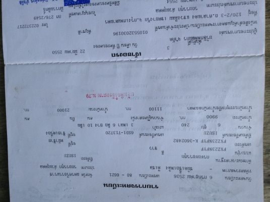 ขาย ISUZU 240 แรง ปี 36 ดั้มพ์ สามมิตร