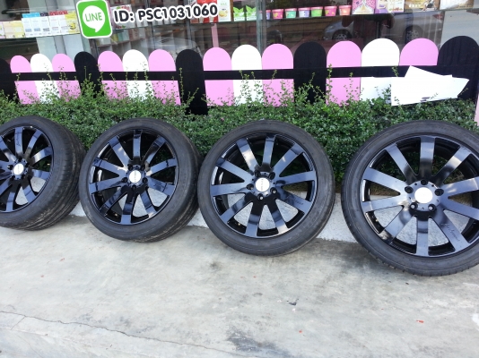 แม็กพร้อมยางขอบ18  5รู114vennendi ยางบริสโตน ปี12 225/45/18 สวยๆ