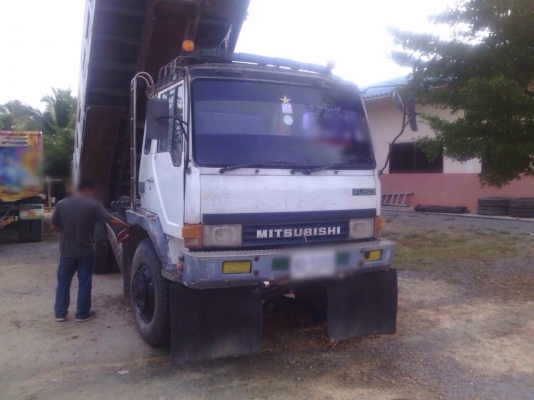 ขายรถบรรทุกสิบล้อดัมพ์ MITSUBISHI TD ซีเรียล 3,0xx กระบะดัมพ์สามมิตร เครื่อง  6d16-195 แรง ทะเบียนพร้อม