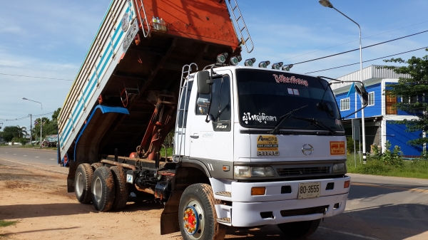 ขายด่วนHINOFM2KNLD260สองเพลาดั้มมีลำโพงลากลูกสภาพสวยสุดๆโทร0843923995