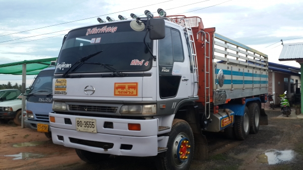 ขายด่วนHINOFM2KNLD260สองเพลาดั้มมีลำโพงลากลูกสภาพสวยสุดๆโทร0843923995