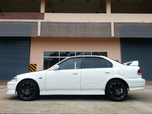 ขายCIVIC EK สีขาวมุก เครื่องVTEC AT หม้อน้ำมิเนียม ค้ำโช็คมิเนียม กล่องSPEED UP ชุดแต่งรอบคัน ดิส4ล้อ ท่อเลสJS ทั้งเส้น เบาะBRIDE Low max คู่หน้า วัดรอบRACETECH 4ตัว ติด Film-Hi kool รอบคัน กันสาดฝน ประกันชั้น3 รถสวย สีสวย ของครบๆ. สนใจโทร0918735755 ดูรถพ