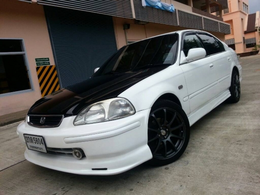 ขายCIVIC EK สีขาวมุก เครื่องVTEC AT หม้อน้ำมิเนียม ค้ำโช็คมิเนียม กล่องSPEED UP ชุดแต่งรอบคัน ดิส4ล้อ ท่อเลสJS ทั้งเส้น เบาะBRIDE Low max คู่หน้า วัดรอบRACETECH 4ตัว ติด Film-Hi kool รอบคัน กันสาดฝน ประกันชั้น3 รถสวย สีสวย ของครบๆ. สนใจโทร0918735755 ดูรถพ