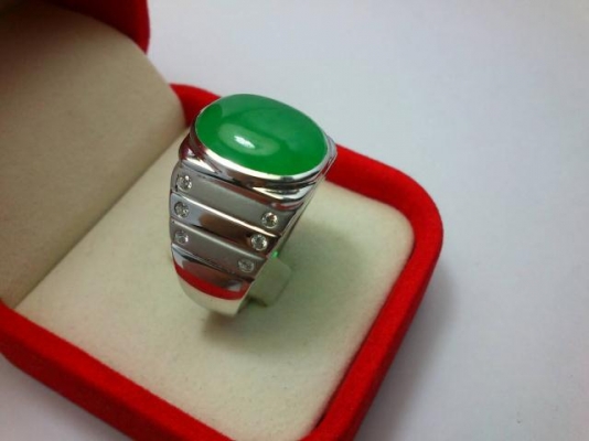 แหวนเงินหยกเกาหลี