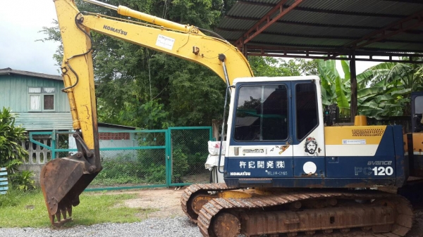 ขายรถขุดแบ็คโคเก่านอก โคมัสสุ PC120-5 ระบบไฟฟ้าเต็ม รุ่นพิเศษ ตัวเดินเทียบเท่า200 บูมยาวพิเศษ เครื่องดี เดิมนอกช่วงล่างแน่น แอร์เย็น จอขึ้น