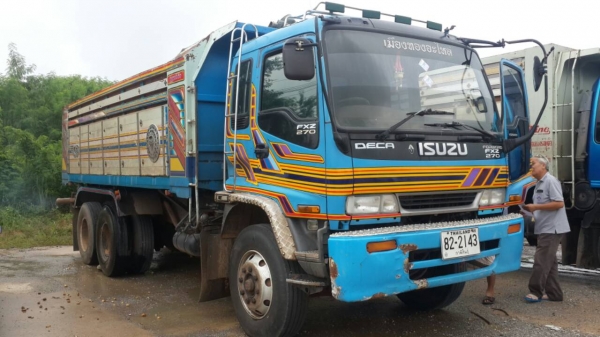 ขายรถพ่วงดั้มแม่ลูก ISUZU 2 เพลา