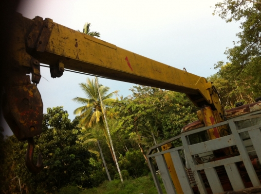 ขาย 6 ล้อหน้ายาว TXD50 ติดเครนยูนิค 3 ตัน 5 เหลี่ยมท้องวี