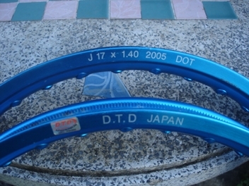 ล้อขอบอลูเนียม D.T.D ขอบ 17x1.40